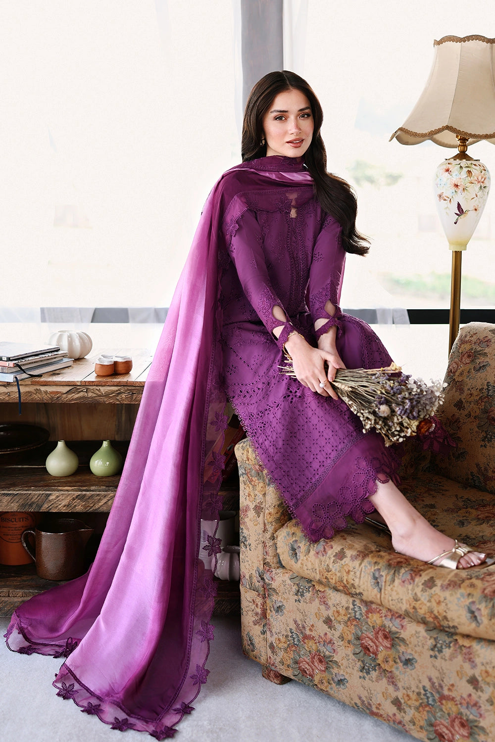 Azure | Luxury Lawn 26 | Mulberry by Azure - Designer Dress  - Type : Ladies Clothes - Available at Libayah - 100% Original 