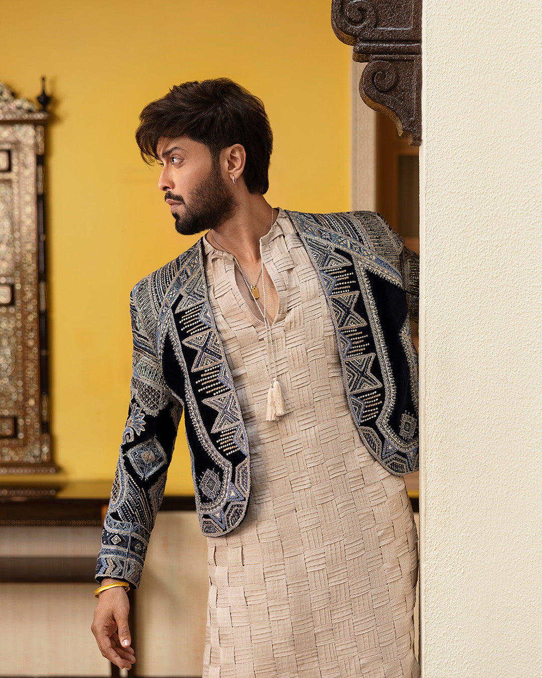 Pakistani Menswear | Faiza Saqlain | Rasik by Faiza Saqlain - Designer Dress - Type: MensWear - Available at Libayah - 100% Original