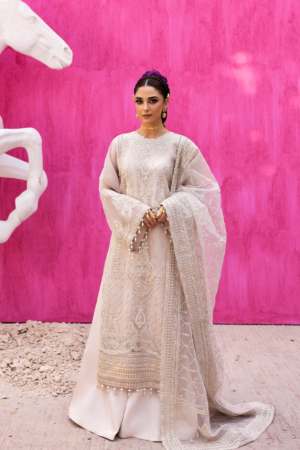 Emaan Adeel | The Empress Wedding Formals | LUMESSE by Emaan Adeel - Designer Dress  - Type : Ladies Clothes - Available at Libayah - 100% Original 