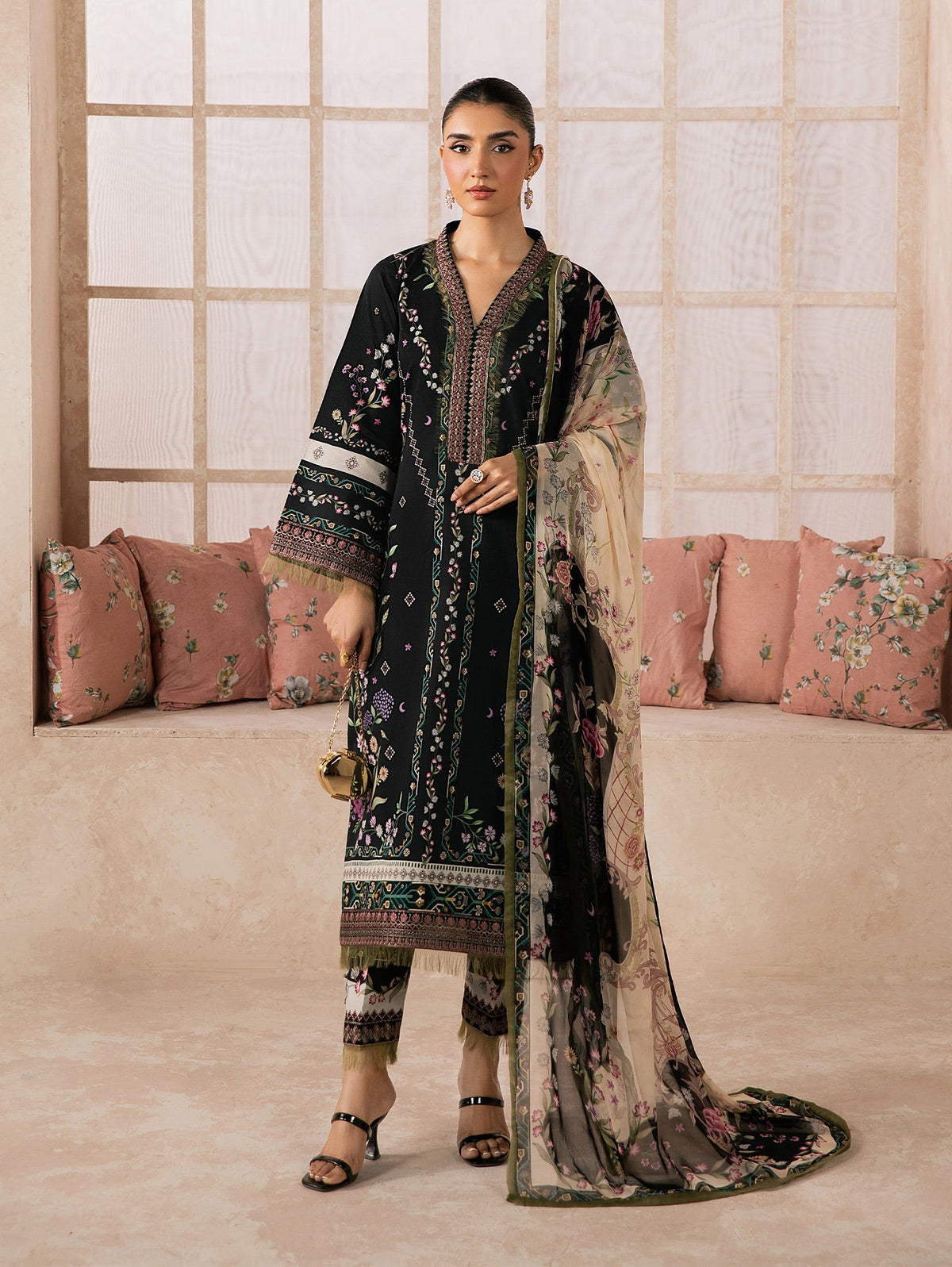 Gulaal | Syra Lawn 26 | Elina SKU D - 5 by Gulaal - Designer Dress  - Type : Ladies Clothes - Available at Libayah - 100% Original 
