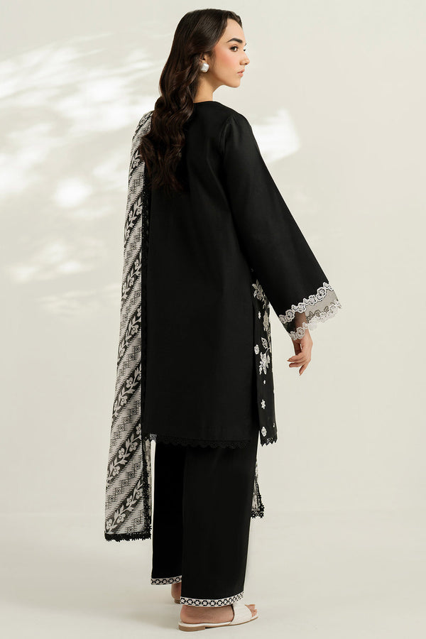 Farasha | Thread Lines Embroidered | Skylit Rouge by Farasha - Designer Dress  - Type : Ladies Clothes - Available at Libayah - 100% Original 