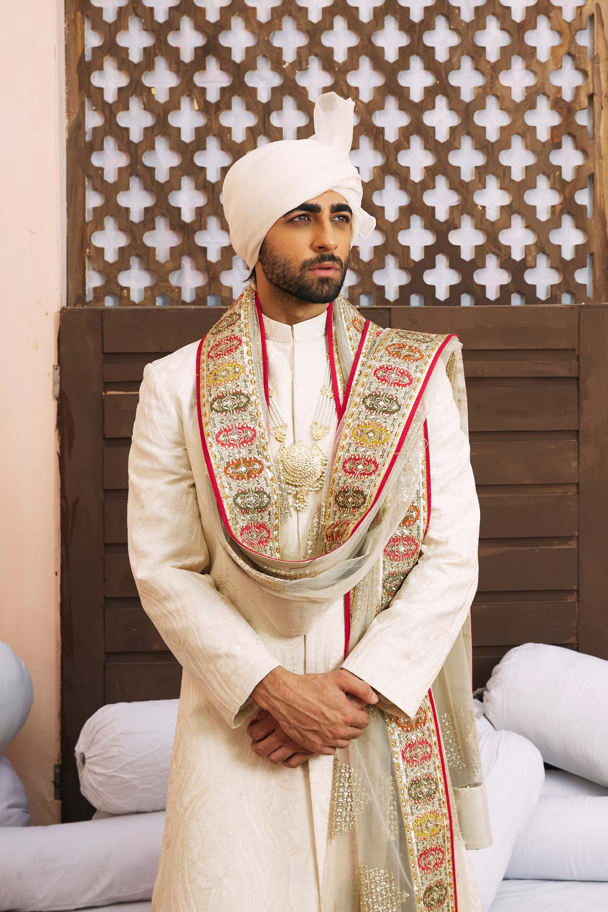 Pakistani Menswear | Mina Kashif | Nader by Libayah - Designer Dress - Type: Menswear - Available at Libayah - 100% Original