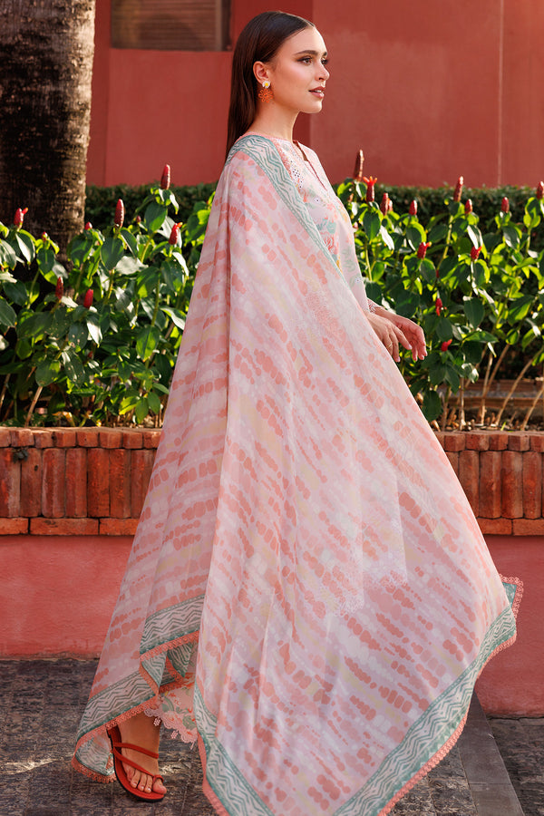 Farasha | Printed Essentials | Peach Glow by Farasha - Designer Dress - Type: Ladies Clothes - Available at Libayah - 100% Original