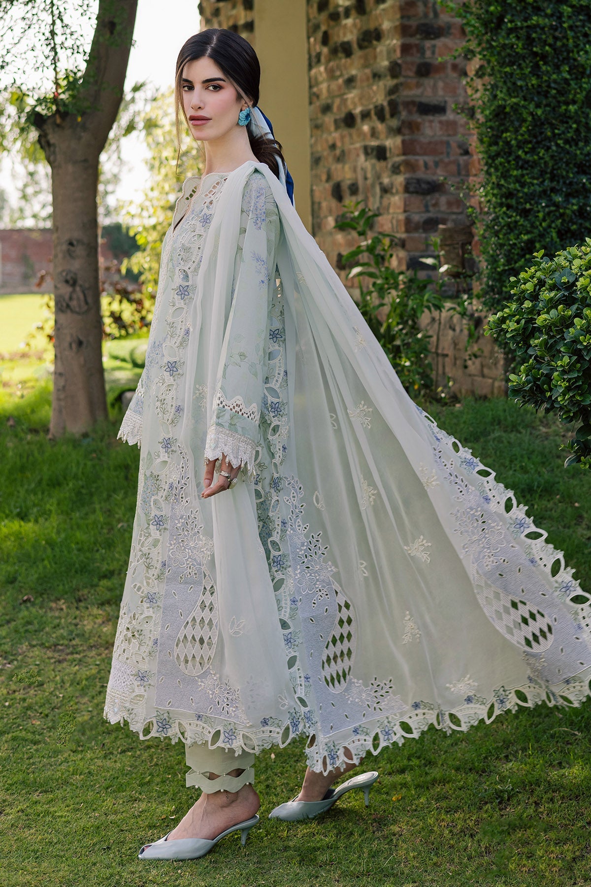 Nureh | Raha Lawn | NE-262 by Nureh - Designer Dress  - Type : Ladies Clothes - Available at Libayah - 100% Original 