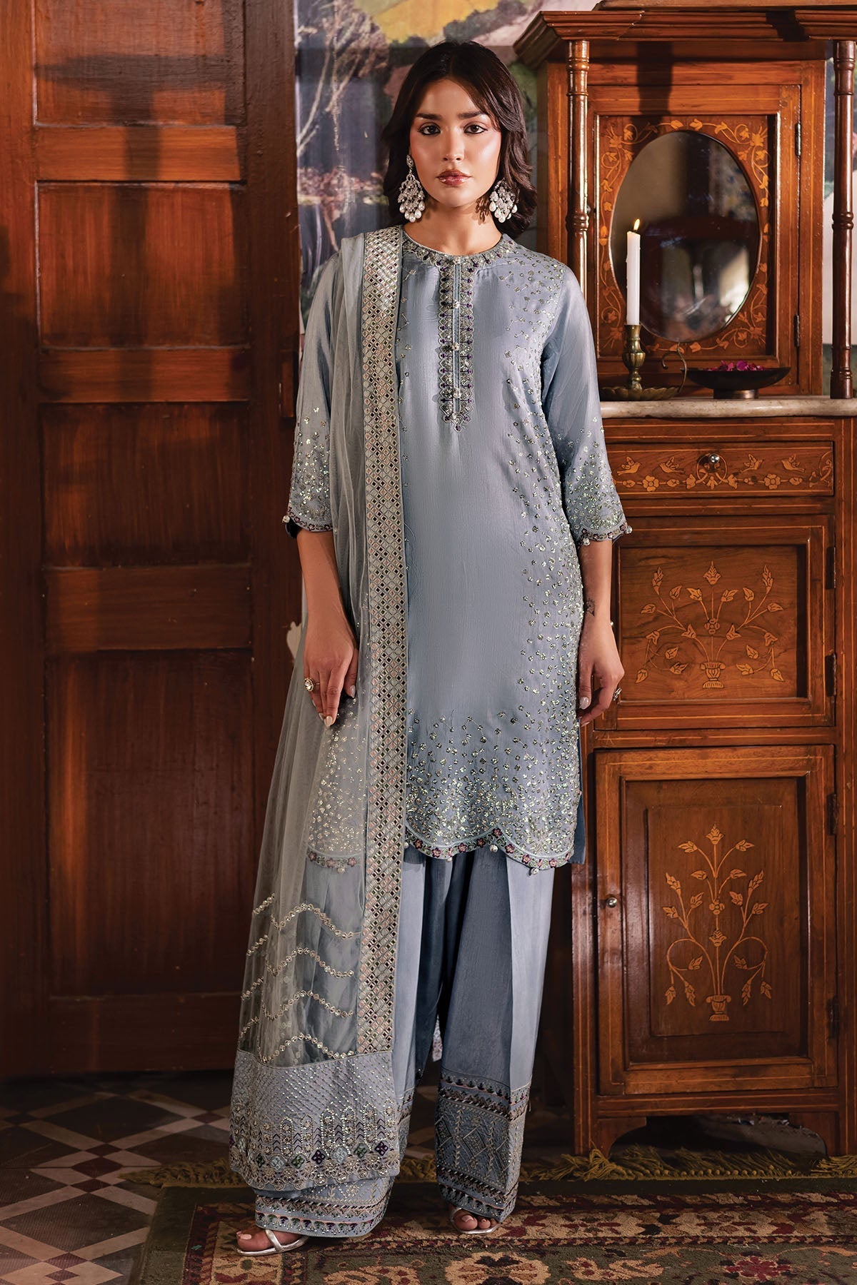 Nureh | Nur Mahal | NE-195 by Nureh - Designer Dress - Type : Ladies Clothes - Available at Libayah - 100% Original 