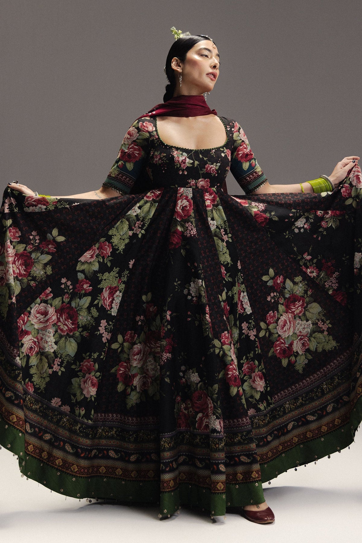 Zara Shahjahan | Anarkali 26 | Shehzadi-D5 - Designer Dress - Type : Ladies Clothes - Available at Libayah - 100% Original