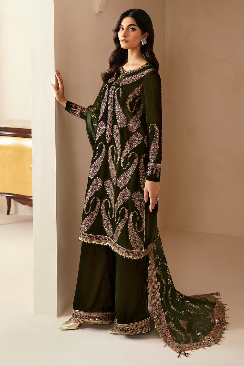 Jazmin | Velvet Edit 24 |  Velvet Formal VF-2023 by Jazmin - Designer Dress - Type: The Formal Exhibit - Available at Libayah - 100% Original