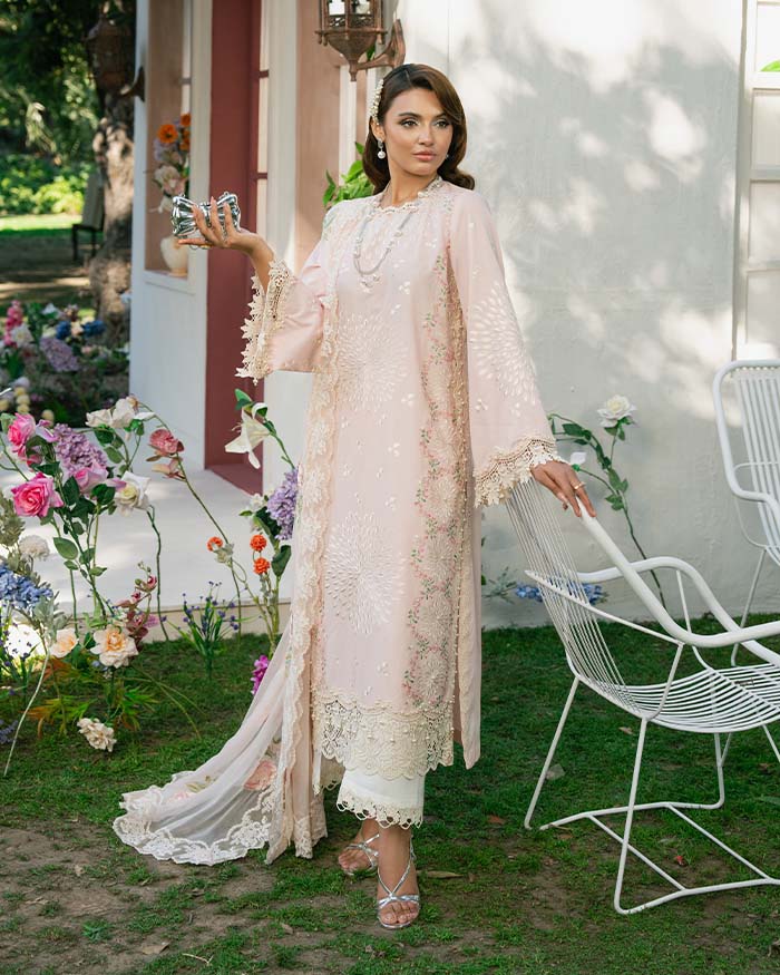 Zevk | Flora Festive Lawn | LOTUS by Zevk - Designer Dress - Type: Ladies Clothes - Available at Libayah - 100% Original
