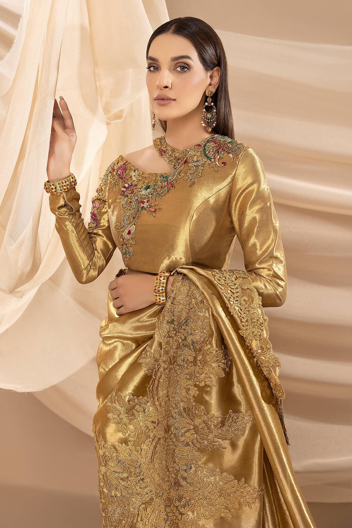 Nilofer Shahid | Shama e Mehfil | CHIRAGH E MEHFIL by Nilofer Shahid - Designer Dress  - Type : Ladies Clothes - Available at Libayah - 100% Original 