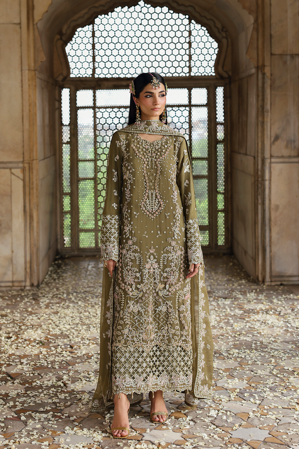 Emaan Adeel | Romansiyyah Luxury Formals | OLIVEA by Emaan Adeel - Designer Dress  - Type : Ladies Clothes - Available at Libayah - 100% Original 