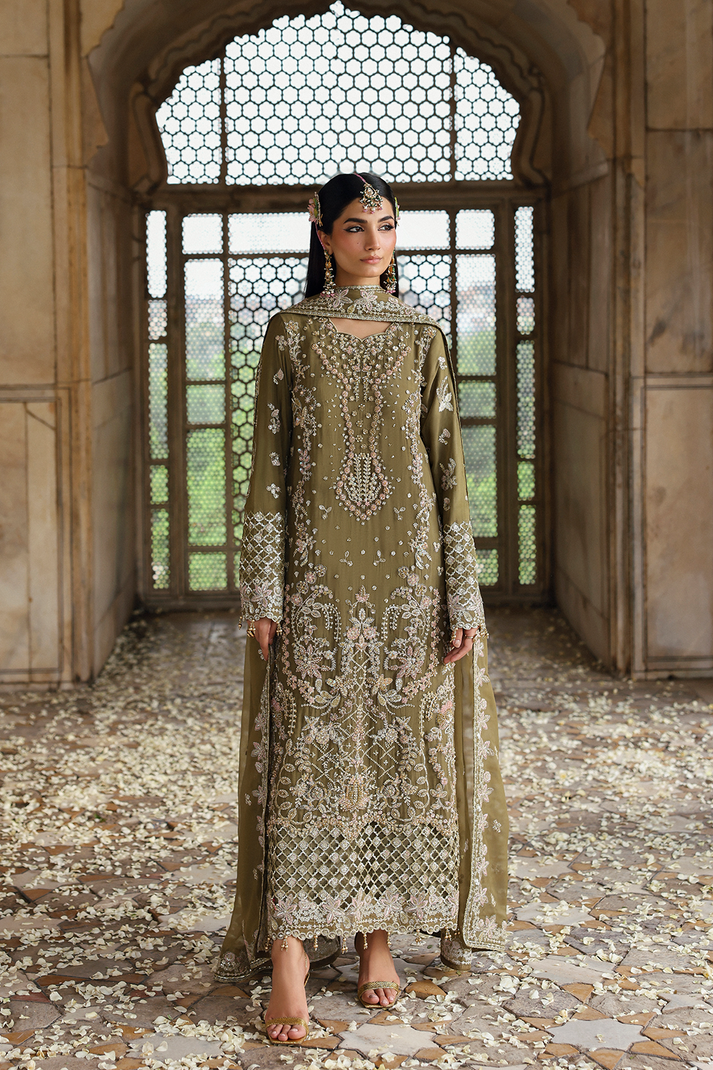 Emaan Adeel | Romansiyyah Luxury Formals | OLIVEA by Emaan Adeel - Designer Dress  - Type : Ladies Clothes - Available at Libayah - 100% Original 