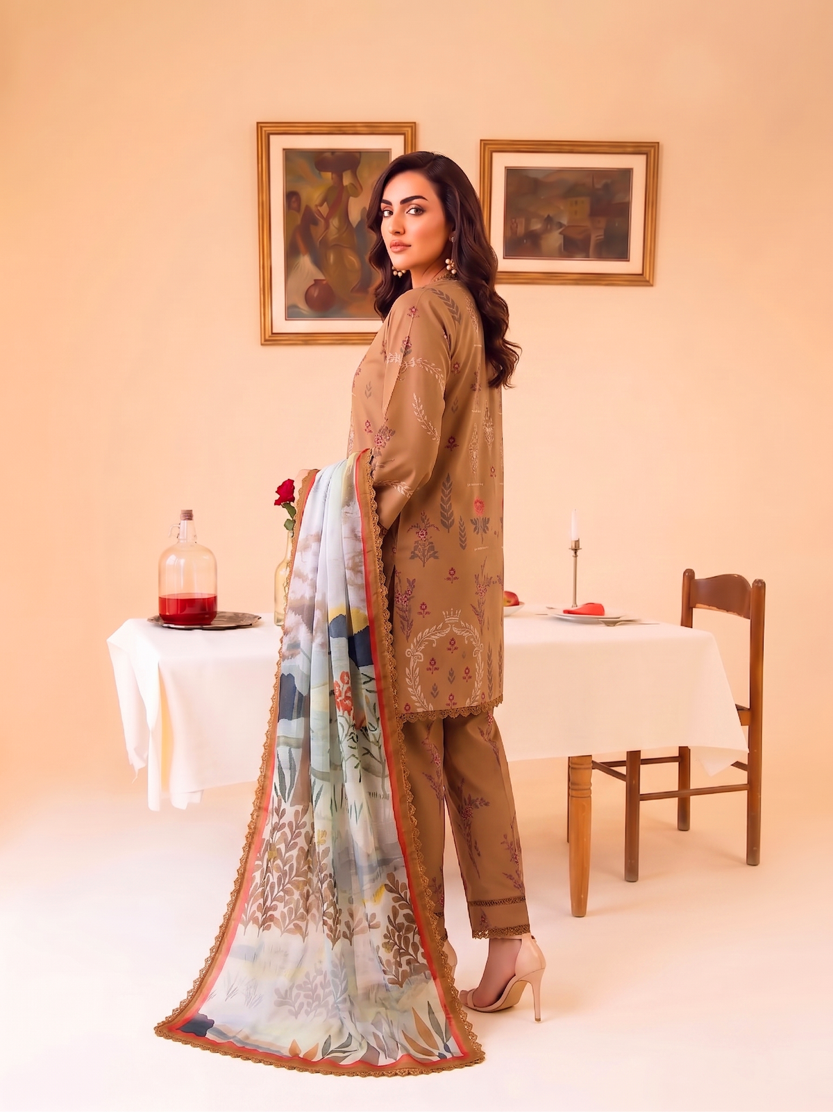 Faiza Faisal | FNF Printed Lawn | DUNE AURA by Faiza Faisal - Designer Dress  - Type : Ladies Clothes - Available at Libayah - 100% Original 