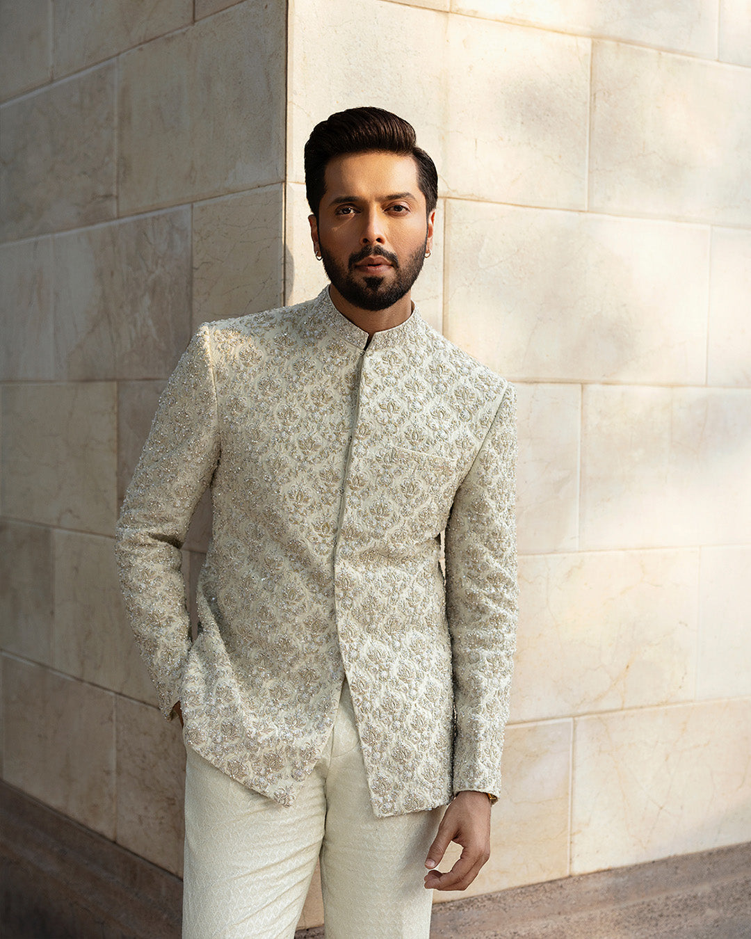 Pakistani Menswear | Faiza Saqlain | Burq by Faiza Saqlain - Designer Dress - Type: MensWear - Available at Libayah - 100% Original