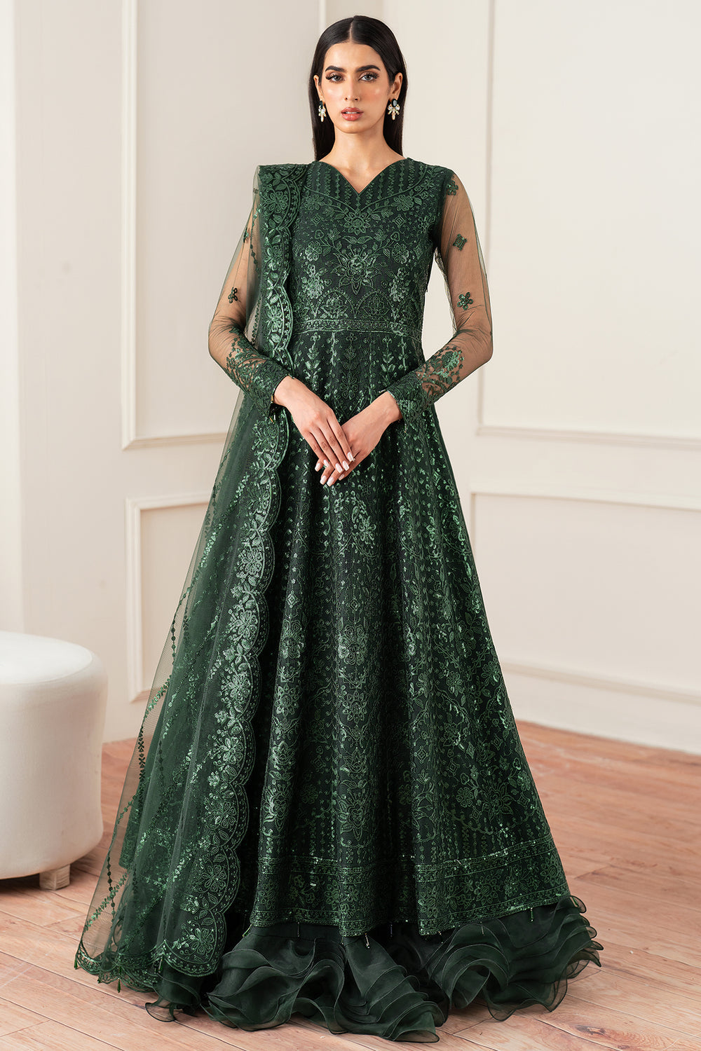 Farasha | Essence Formals 25 | Emerald Muse by Farasha - Designer Dress  - Type : Ladies Clothes - Available at Libayah - 100% Original 