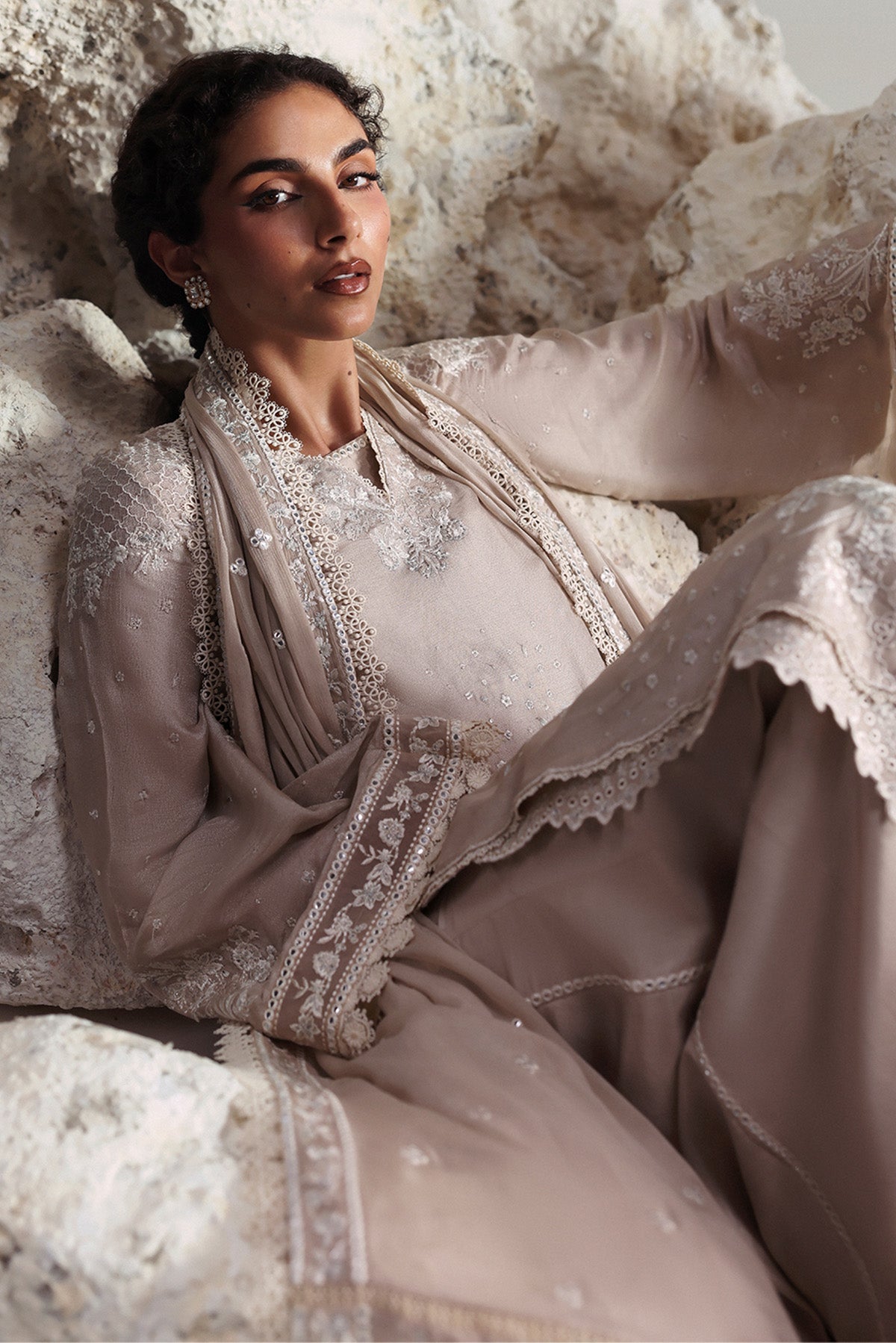 Afrozeh | Slate Ready to Wear | Xavian by Afrozeh - Designer Dress  - Type : Ladies Clothes - Available at Libayah - 100% Original 