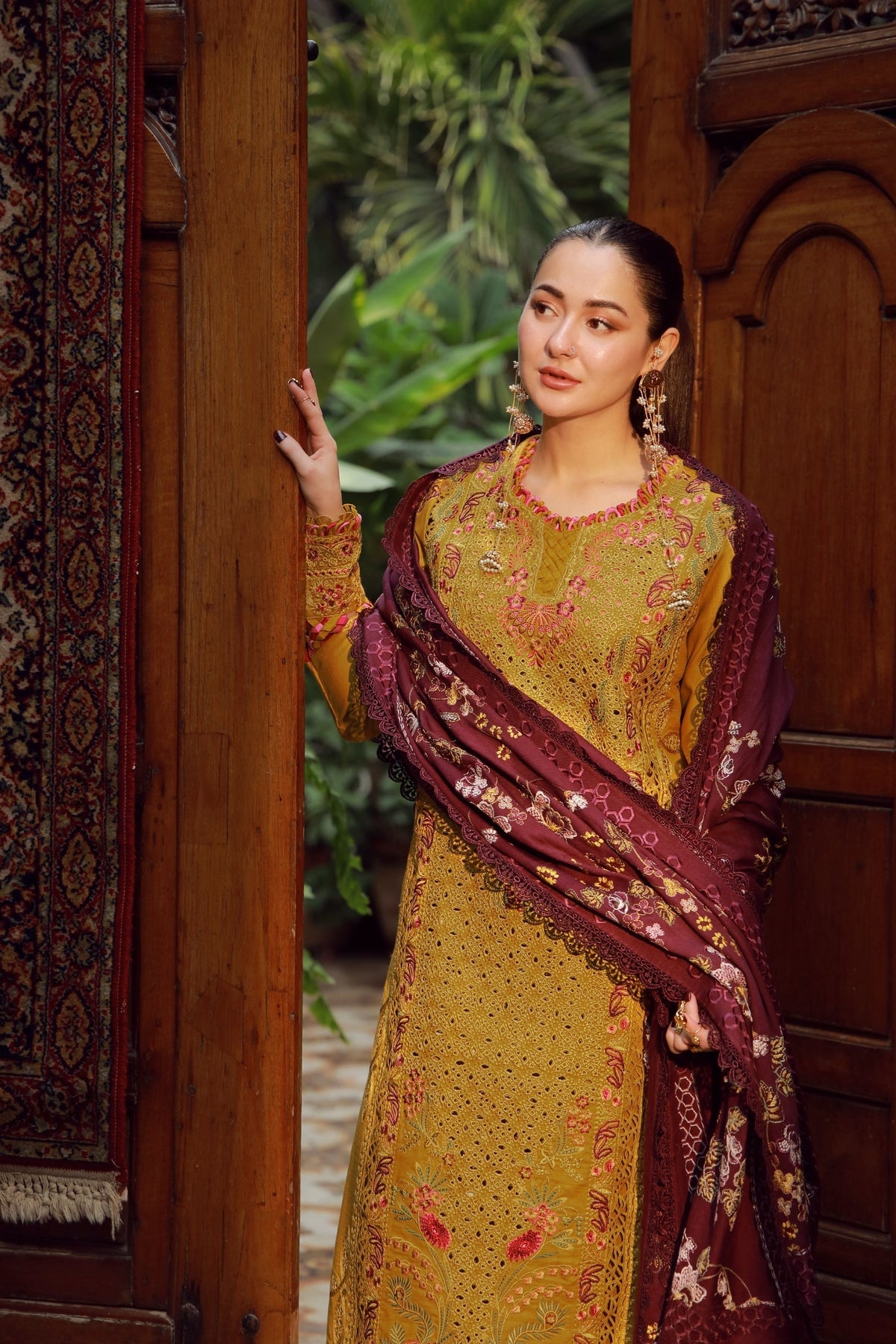 Maryam Hussain | Winter Shawl 25 | Soz by Maryam Hussain - Designer Dress - Type : Ladies Clothes - Available at Libayah - 100% Original 
