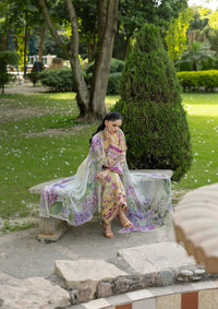 Elaf Premium | Signature Embroidered Lawn with Chiffon Collection 26 | ESG-7A STELLA by Elaf Premium - Designer Dress  - Type : Ladies Clothes - Available at Libayah - 100% Original 