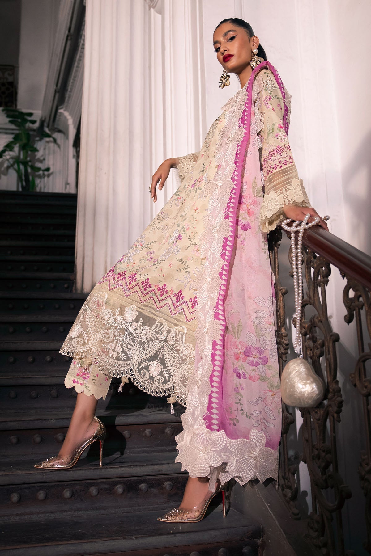Nureh | Glam Girl Lawn | GL-14 by Nureh - Designer Dress - Type: Ladies Clothes - Available at Libayah - 100% Original