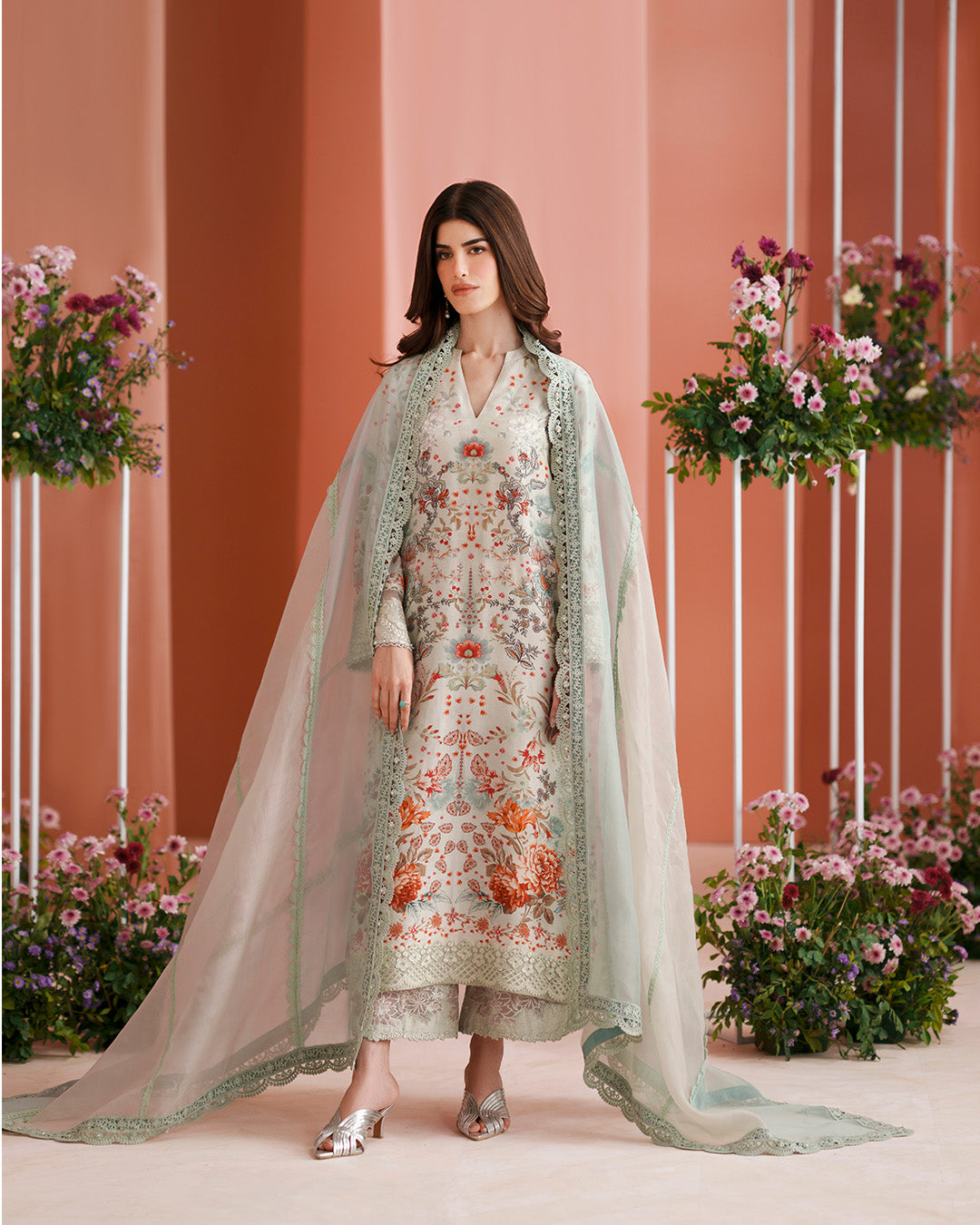 Faiza Saqlain | Roim Silk Edit | Tayma by Faiza Saqlain - Designer Dress  - Type : Luxury Dress - Available at Libayah - 100% Original 