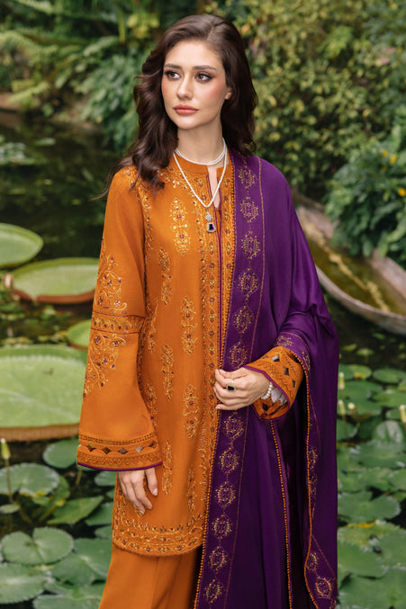 Naqshi | Nuri Khaddar Velvet Marina | Duraab by Naqshi - Designer Dress  - Type : Ladies Clothes - Available at Libayah - 100% Original 