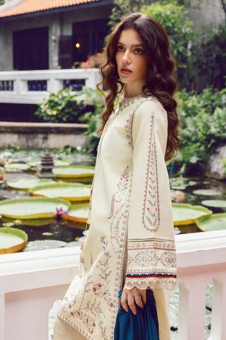 Naqshi | Nuri Khaddar Velvet Marina | Mujeeba by Naqshi - Designer Dress  - Type : Ladies Clothes - Available at Libayah - 100% Original 