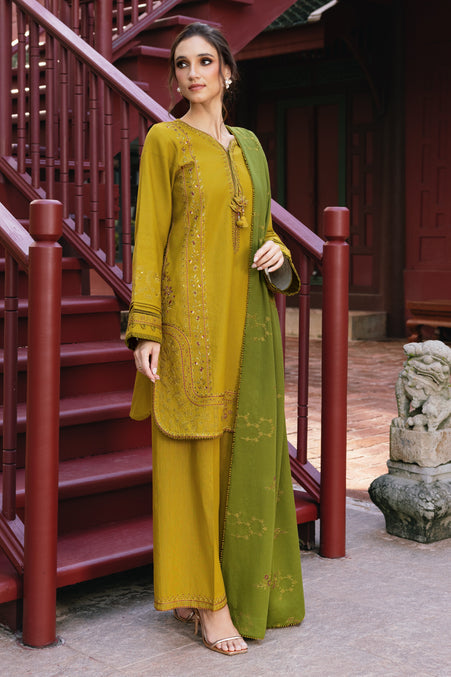 Naqshi | Nuri Khaddar Velvet Marina | Shanara by Naqshi - Designer Dress  - Type : Ladies Clothes - Available at Libayah - 100% Original 