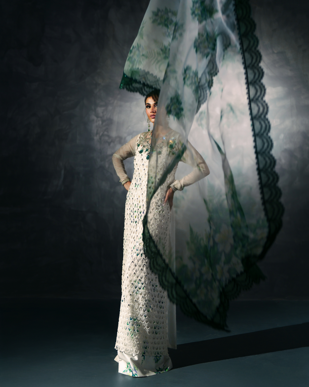 Vasal | Zyra Luxe Pret 26 | Emerald Whisper by Vasal - Designer Dress  - Type : Ladies Clothes - Available at Libayah - 100% Original 