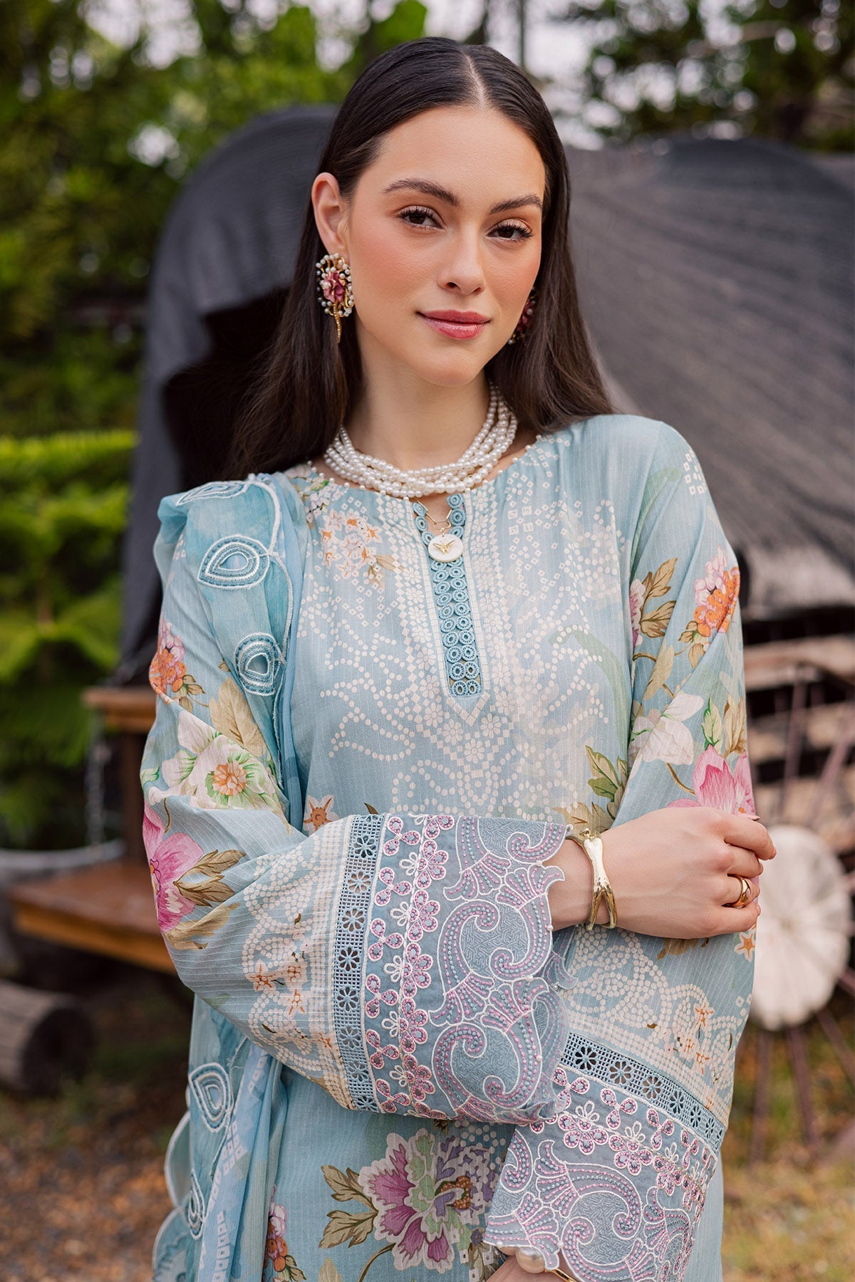 Nureh | Gardenia Lawn 26 | NSG-209 by Nureh - Designer Dress  - Type : Ladies Clothes - Available at Libayah - 100% Original 