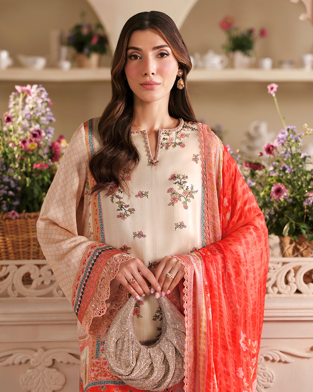 Faiza Saqlain | Serina Luxe | Adania by Faiza Saqlain - Designer Dress  - Type : Ladies Clothes - Available at Libayah - 100% Original 