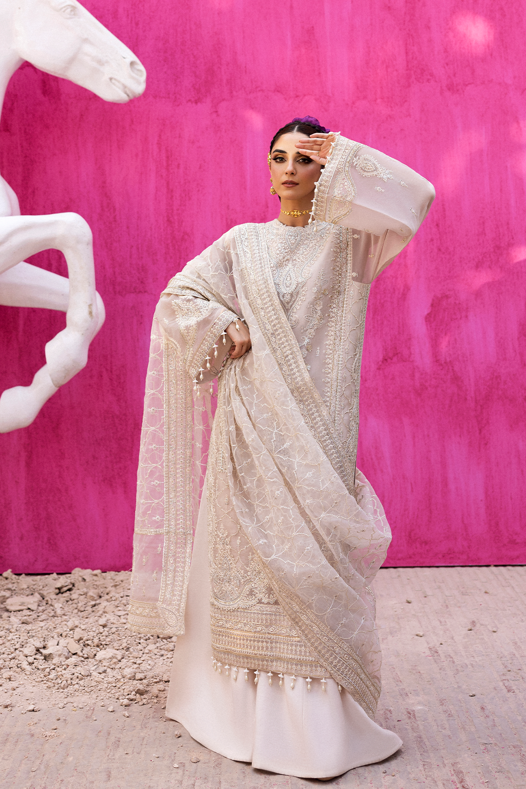 Emaan Adeel | The Empress Wedding Formals | LUMESSE by Emaan Adeel - Designer Dress  - Type : Ladies Clothes - Available at Libayah - 100% Original 