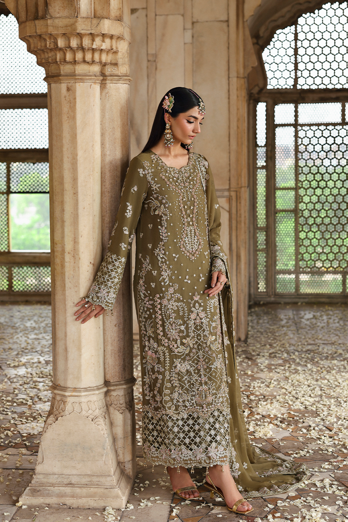 Emaan Adeel | Romansiyyah Luxury Formals | OLIVEA by Emaan Adeel - Designer Dress  - Type : Ladies Clothes - Available at Libayah - 100% Original 
