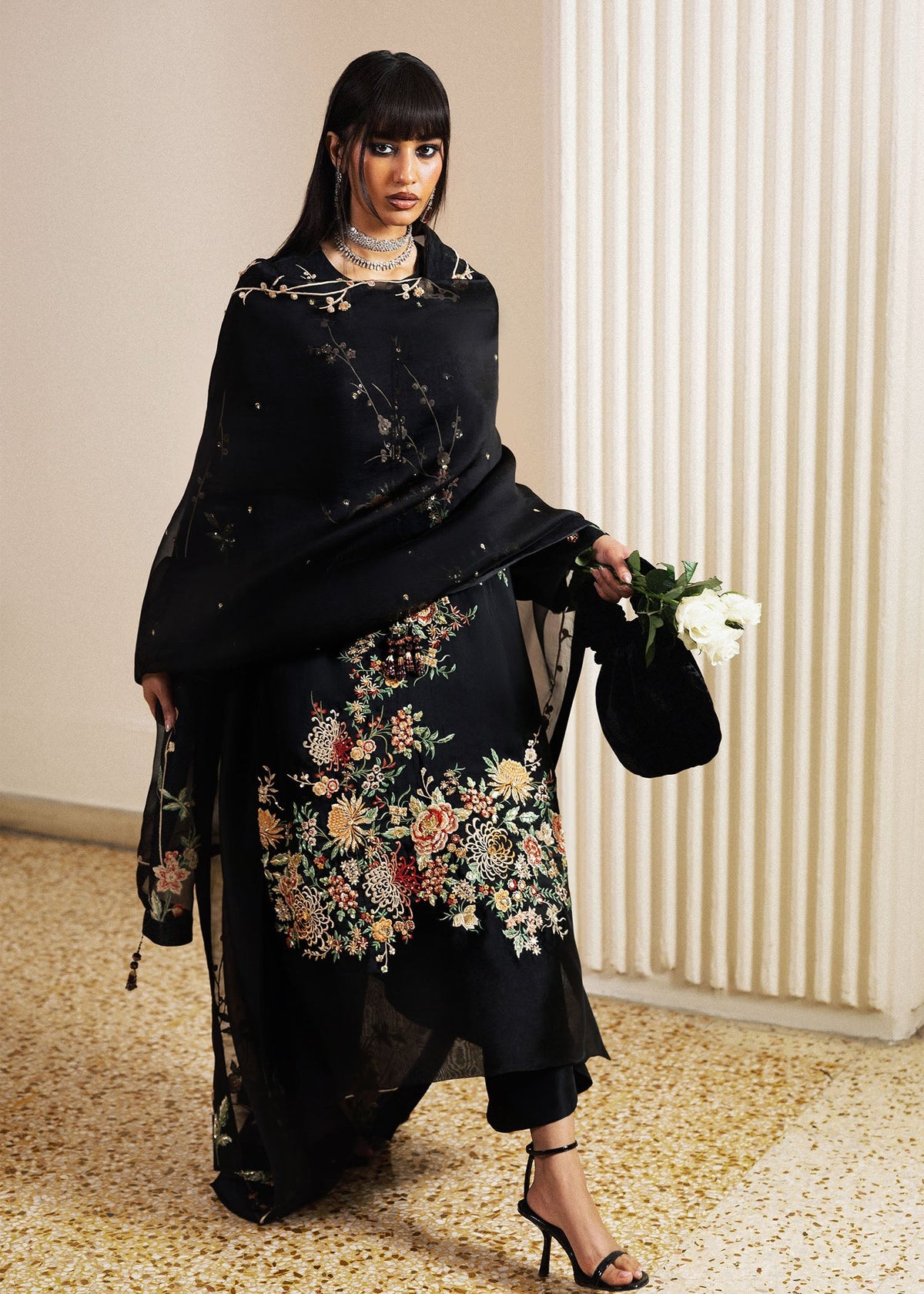 Hussain Rehar | Luxury Pret 26 | Sitara Noir - Designer Dress - Type : Ladies Clothes - Available at Libayah - 100% Original