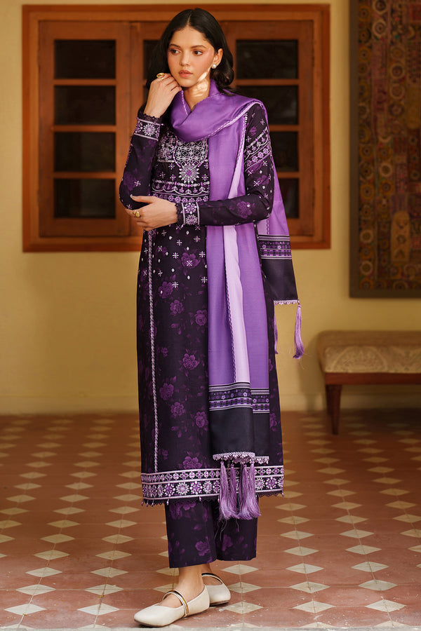 Farasha | Meline Premium Viscose 25 | Plum Powder by Farasha - Designer Dress  - Type : Ladies Clothes - Available at Libayah - 100% Original 