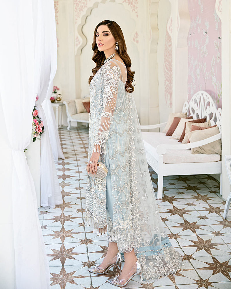 Gulaal | Wedding Formals | Avenir Embroidered Net 3-Piece Suit WS-01 by Gulaal - Designer Dress - Type: Ladies Clothes - Available at Libayah - 100% Original