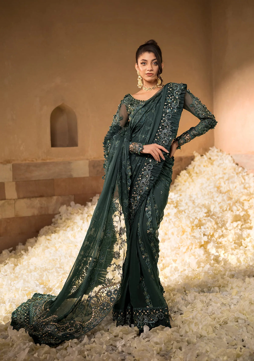 Elaf Premium | Formal Handwork Collection | EFH-01 JAHAN ARA by Elaf Premium - Designer Dress - Type: Ladies Clothes - Available at Libayah - 100% Original