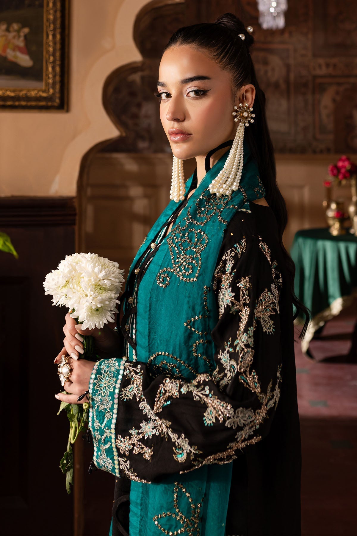 Nureh | Nur Mahal Formals | NE-140 by Nureh - Designer Dress - Type: Ladies Clothes - Available at Libayah - 100% Original