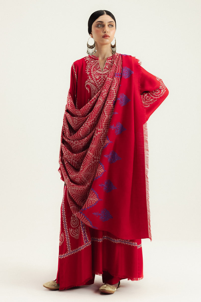 Laalazar – authentic Pakistani dress from the Zara Shahjahan Winter 25 collection for women in the UK.