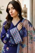 Farasha | Summer Weaves Embroidered Lawn | Indigo Glow by Farasha - Designer Dress - Type: Ladies Clothes - Available at Libayah - 100% Original
