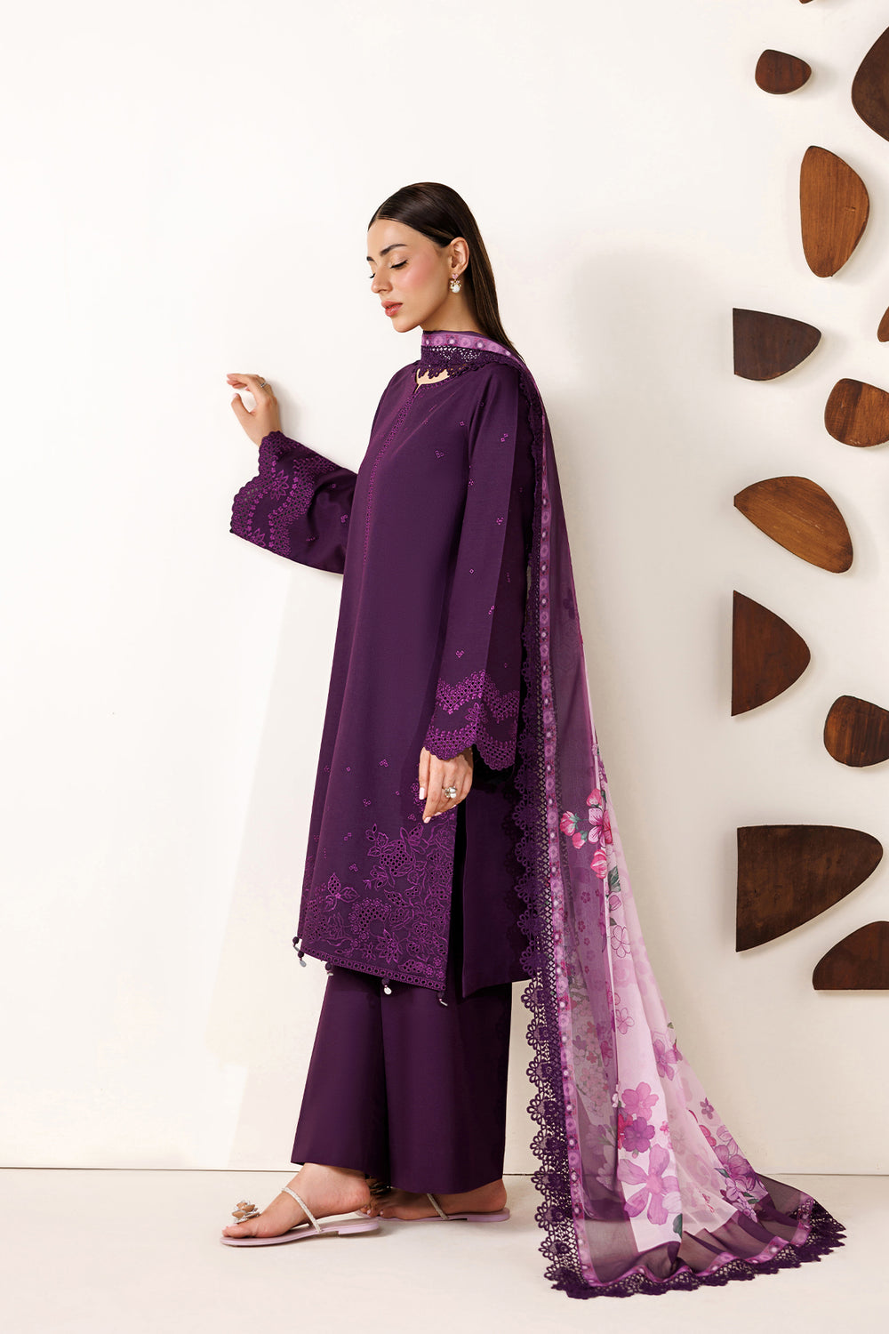 Farasha | Summer Melody 26 | VIOLET PLUM by Farasha - Designer Dress  - Type : Ladies Clothes - Available at Libayah - 100% Original 