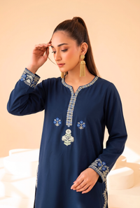 Faiza Faisal | FNF Cords Edit |NAVY SYMPHONY by Faiza Faisal - Designer Dress  - Type : Ladies Clothes - Available at Libayah - 100% Original 