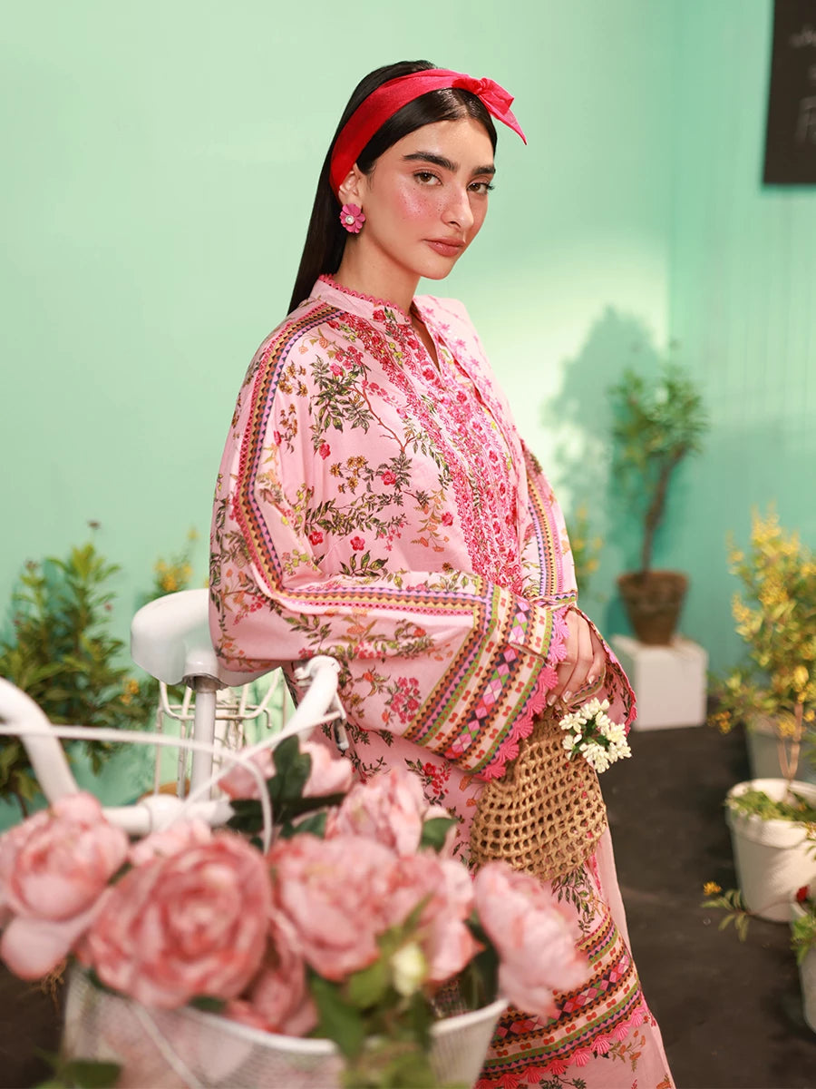 Salitex | Izel Lawn 24 | BLOSSOM - LUXURY LAWN EMBROIDERED SUIT by Salitex - Designer Dress - Type: Casuals - Available at Libayah - 100% Original