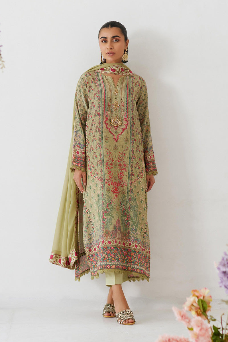 Mina Hasan | Signature Pret | Sage Sanguine - by Libayah - Registered Vendor of : Mina Hasan - 100% Original Designer Dress