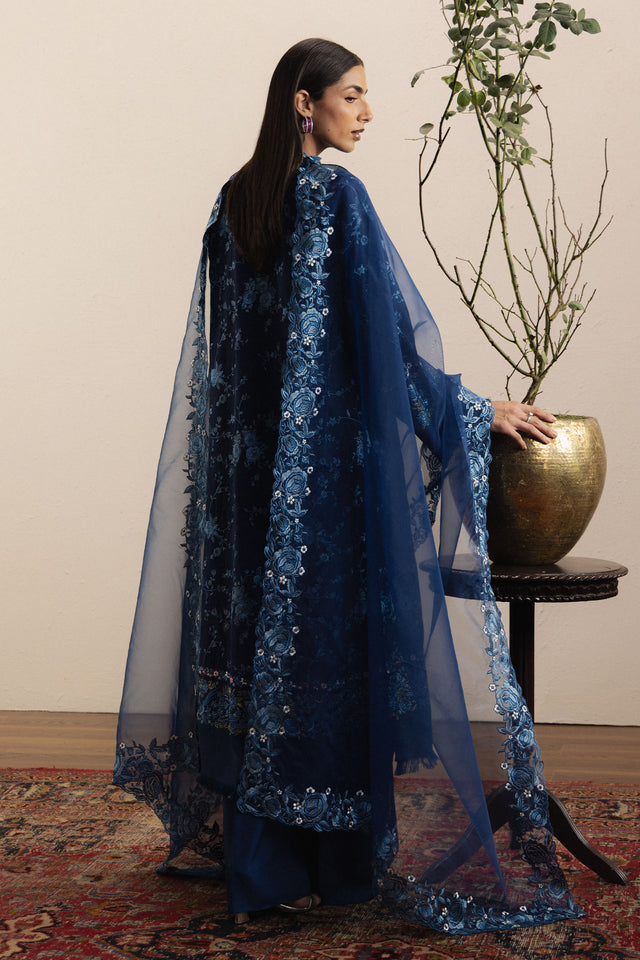Zara Shahjahan | Festive 26 | Neelzar by Zara Shahjahan - Designer Dress  - Type : Ladies Clothes - Available at Libayah - 100% Original 