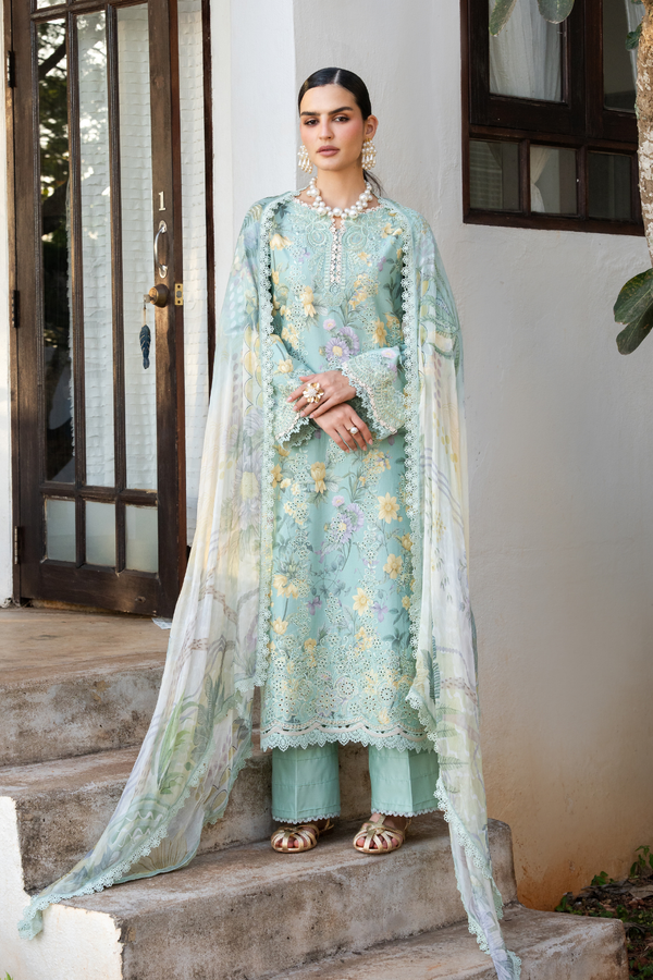 Aabyaan | Shezlin Chikankari 26 | TIVARA (AZ-03) by Aabyaan - Designer Dress - Type : Luxury Dress - Available at Libayah - 100% Original