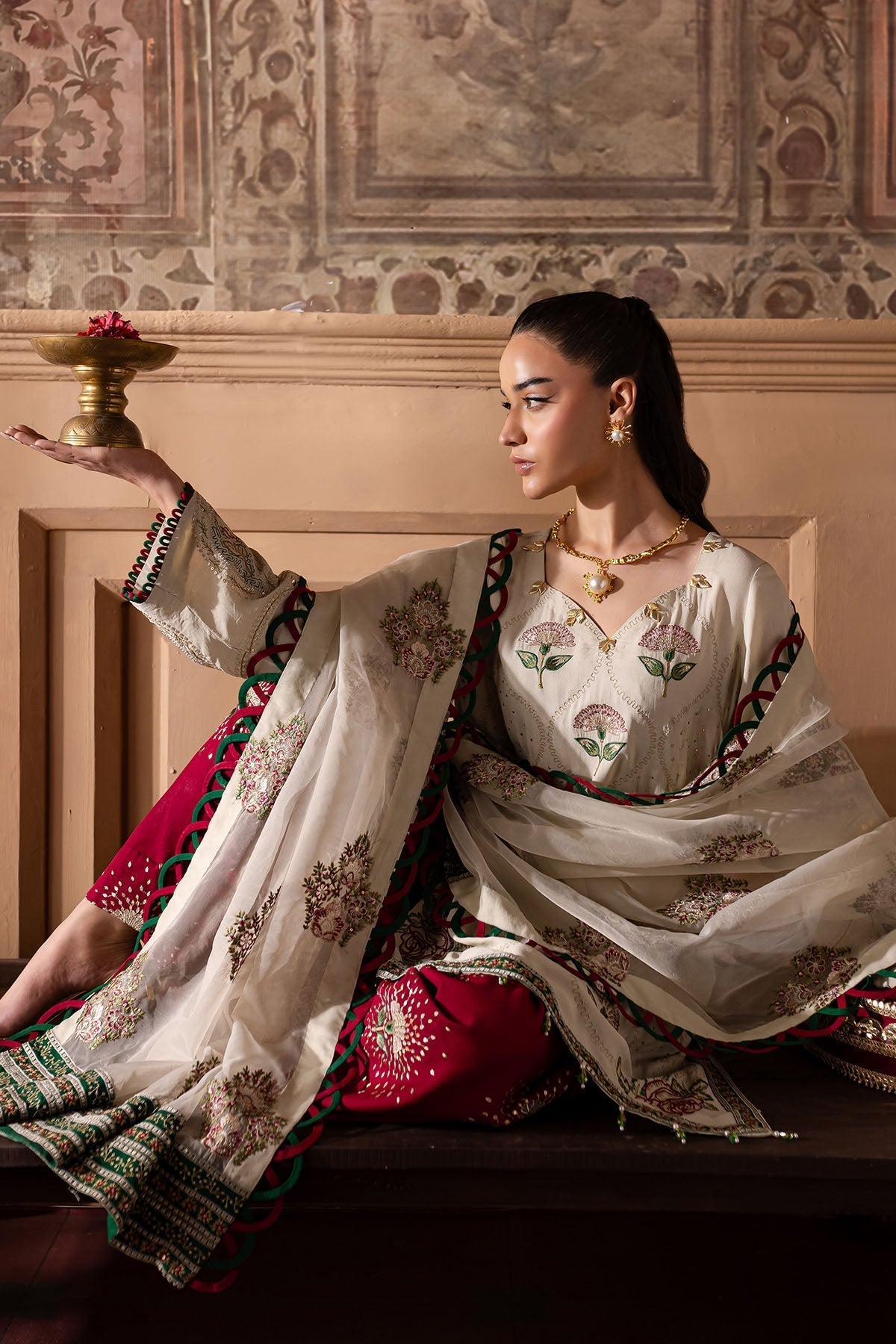 Nureh | Nur Mahal Formals | NE-139 by Nureh - Designer Dress - Type: Ladies Clothes - Available at Libayah - 100% Original