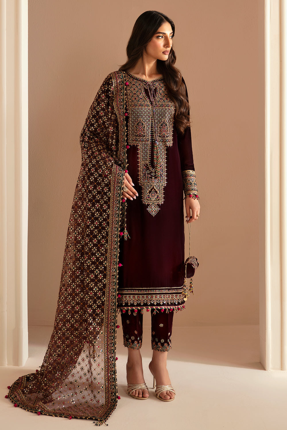 Jazmin | Velvet Edit 24 |  Velvet Formal VF-2022 by Jazmin - Designer Dress - Type: Formal - Available at Libayah - 100% Original