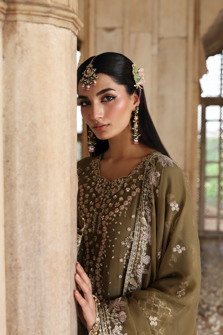 Emaan Adeel | Romansiyyah Luxury Formals | OLIVEA by Emaan Adeel - Designer Dress  - Type : Ladies Clothes - Available at Libayah - 100% Original 