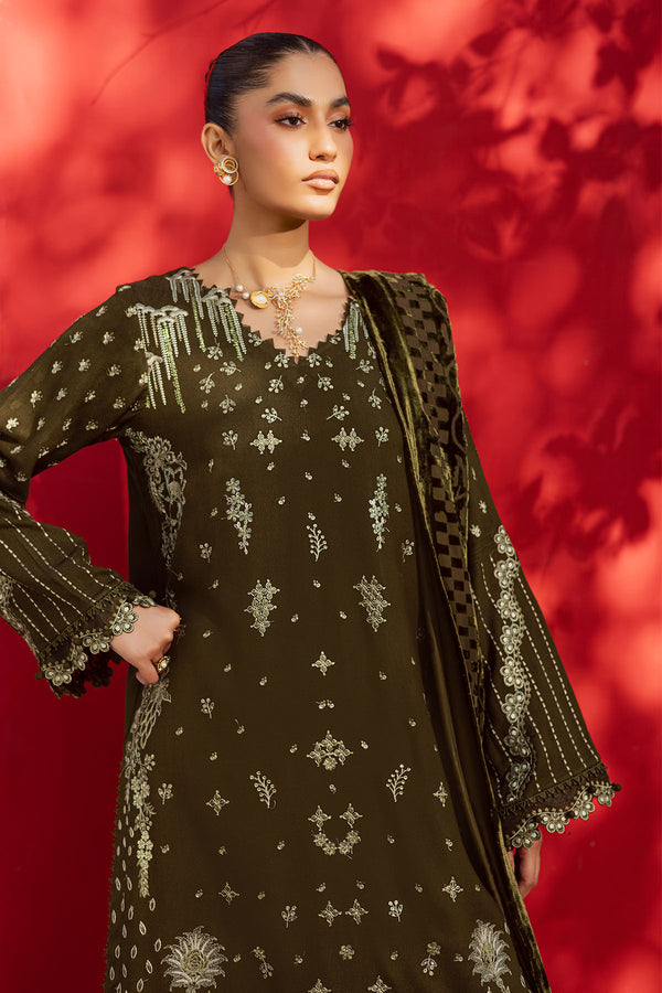 Nureh | Exclusive Leather Peach | NE-190 by Nureh - Designer Dress  - Type : Ladies Clothes - Available at Libayah - 100% Original 