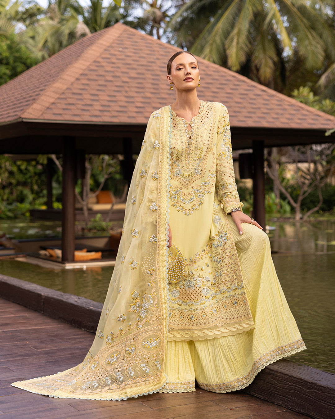 Faiza Saqlain | Zinnia Lawn 25 | Azalea by Faiza Saqlain - Designer Dress - Type: Ladies Clothes - Available at Libayah - 100% Original