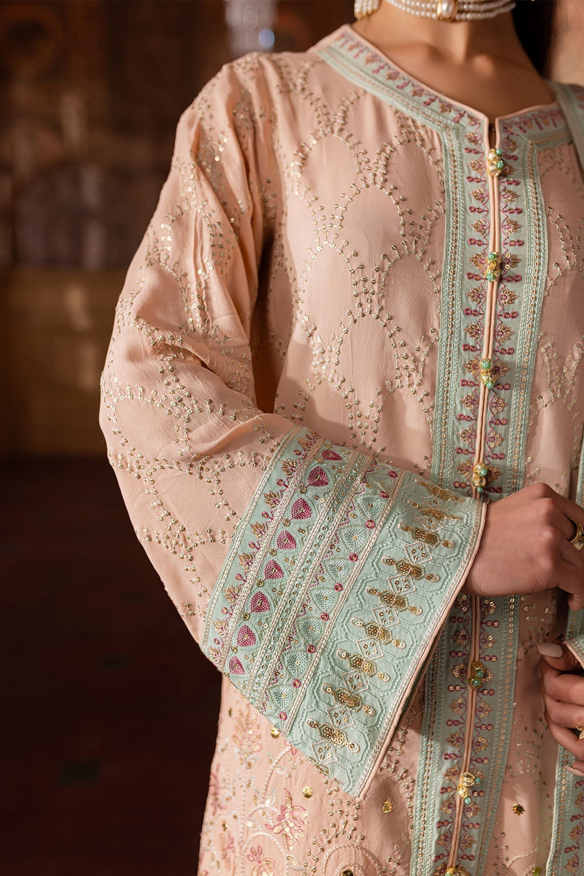 Nureh | Nur Mahal Formals | NE-141 by Nureh - Designer Dress - Type: Ladies Clothes - Available at Libayah - 100% Original